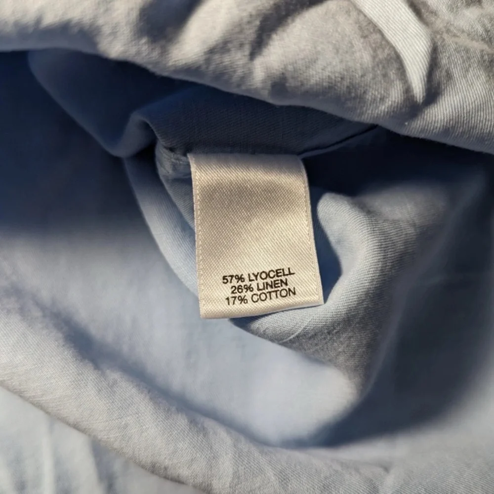 NEW Size S Mens Cremieux Classics ShortSleeve ButtonFrontShirt Lyocell Lt Blue